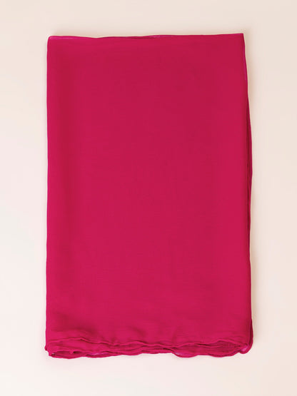 Dyed Chiffon Dupatta - Fuchsia Pink