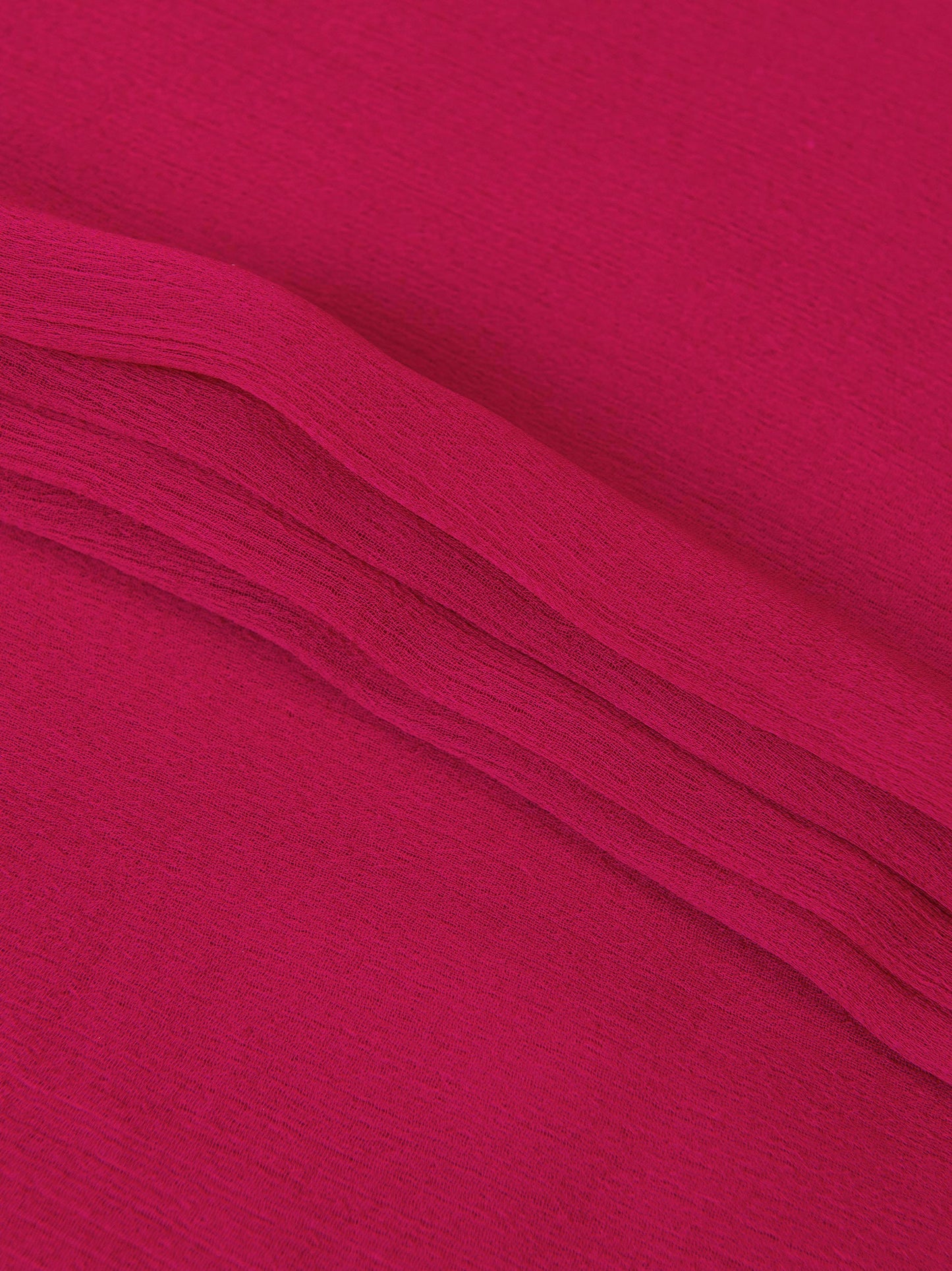 Dyed Chiffon Dupatta - Fuchsia Pink