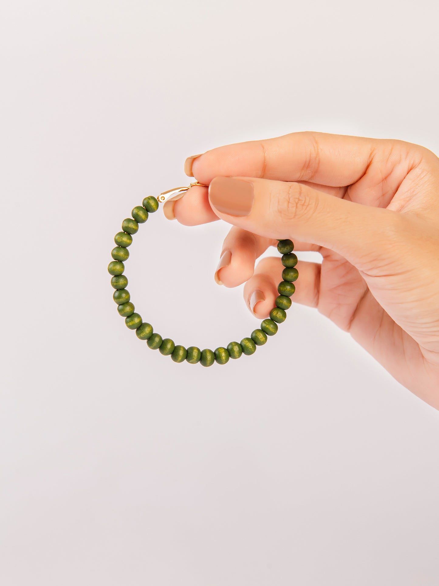 Beaded Hoop Earrings