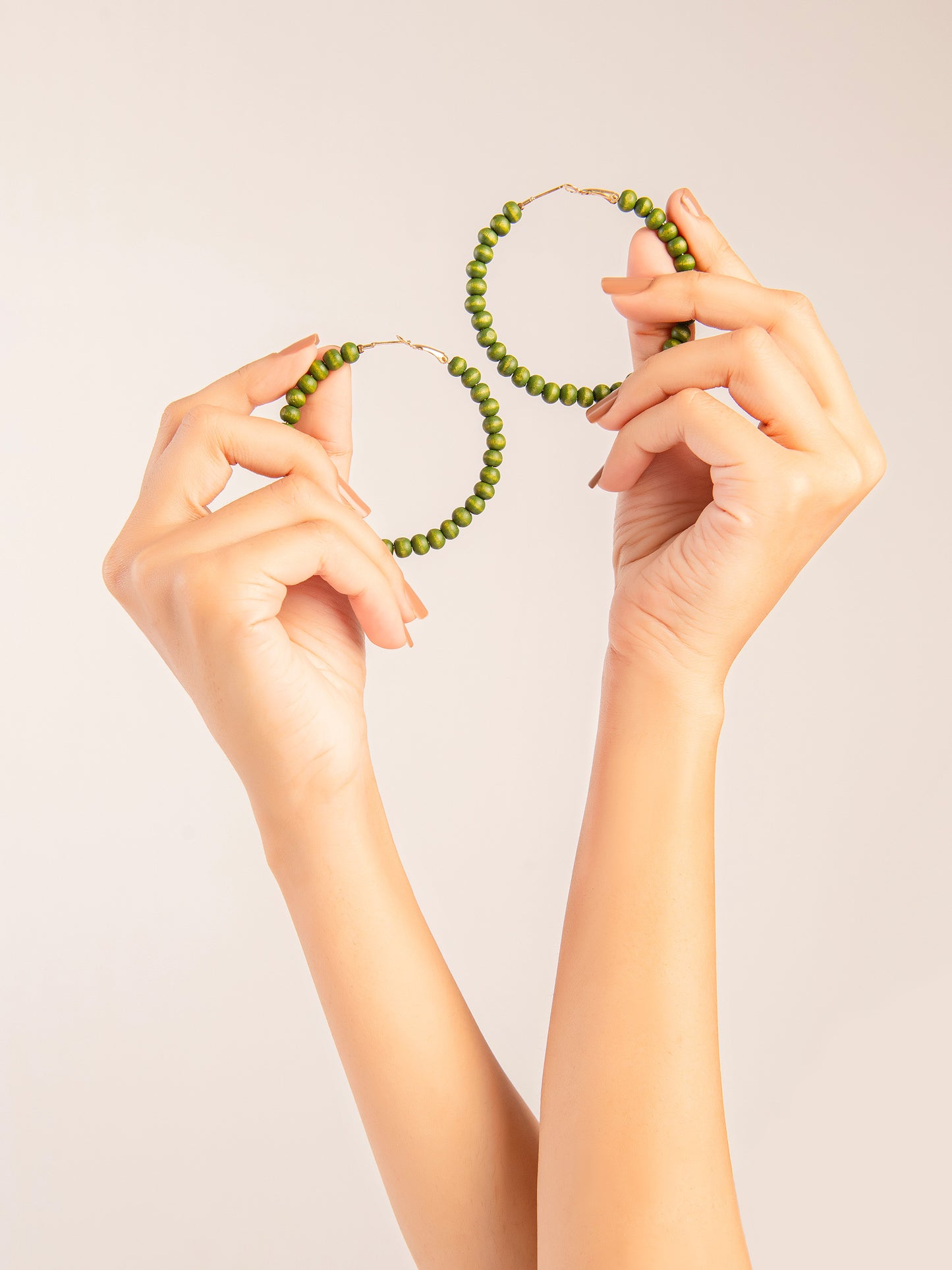 Beaded Hoop Earrings