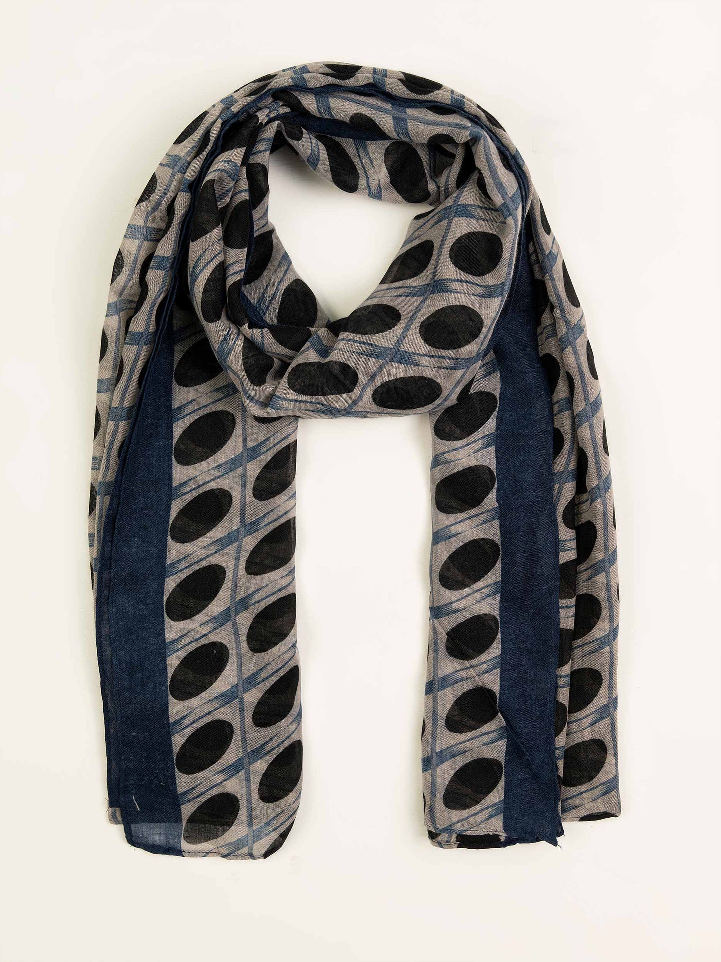 Polkadot Printed Viscose Scarf