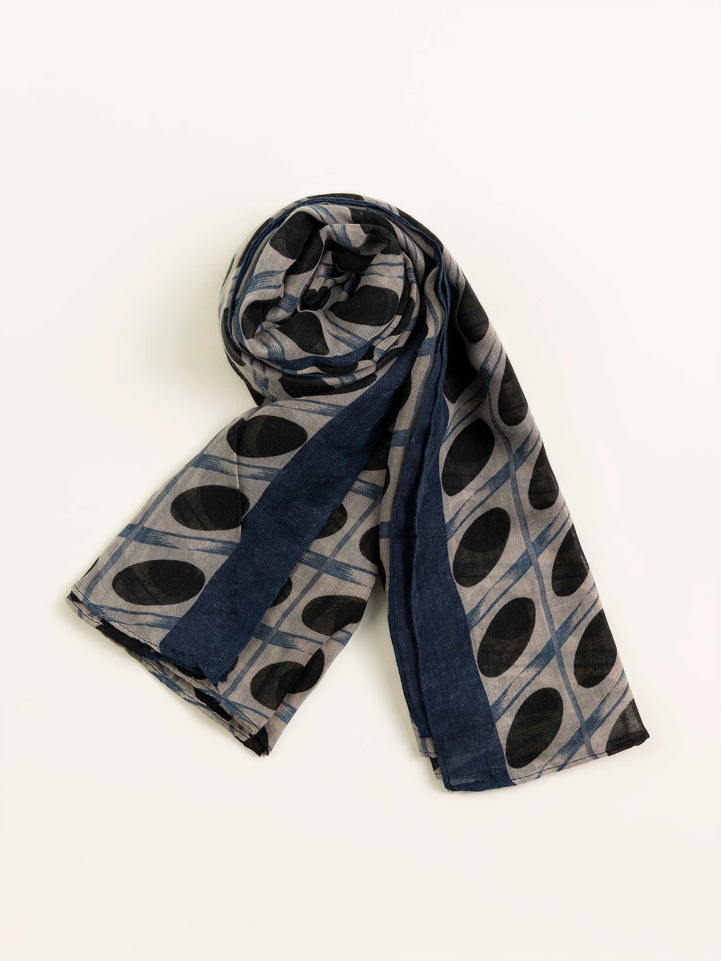 Polkadot Printed Viscose Scarf