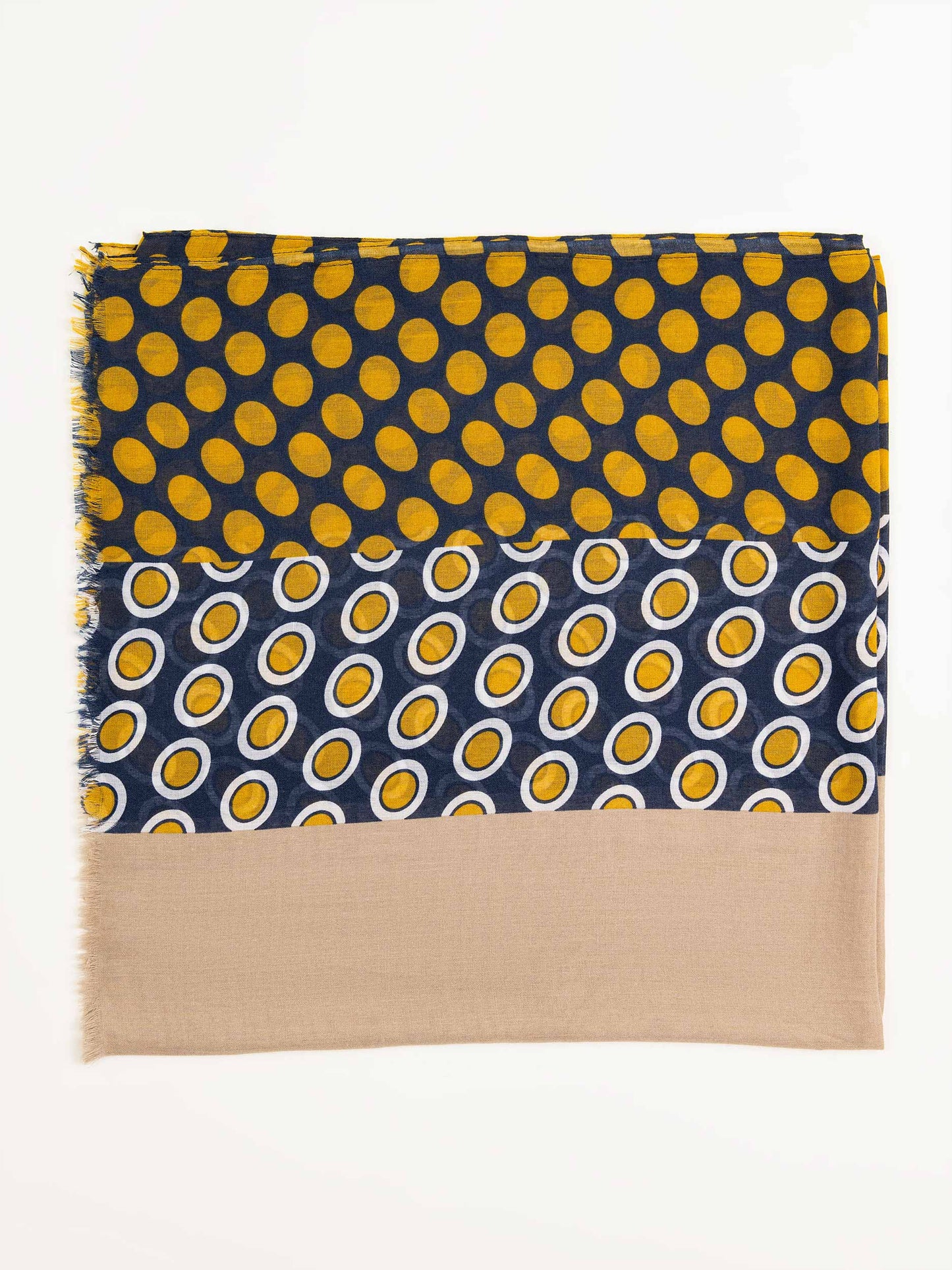 Polkadot Printed Viscose Scarf