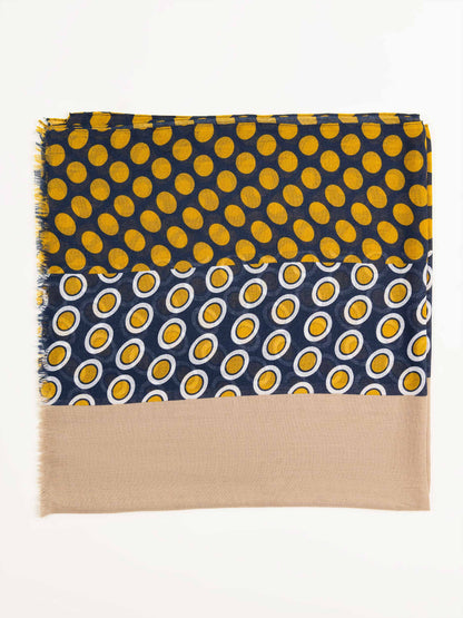 Polkadot Printed Viscose Scarf