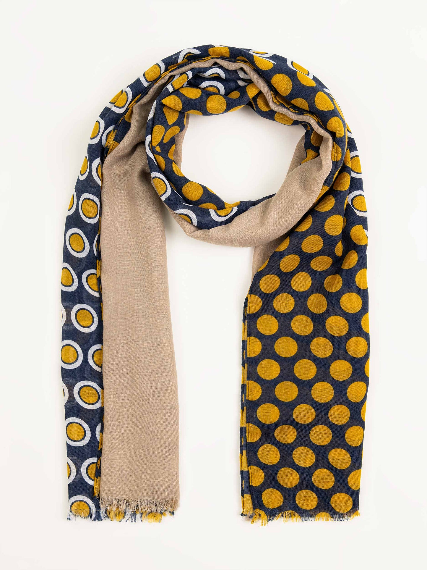 Polkadot Printed Viscose Scarf