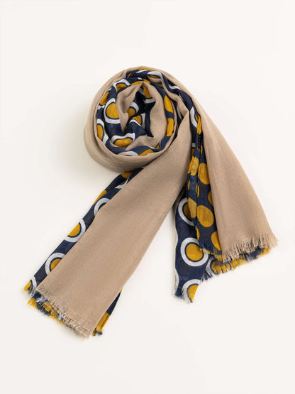 Polkadot Printed Viscose Scarf