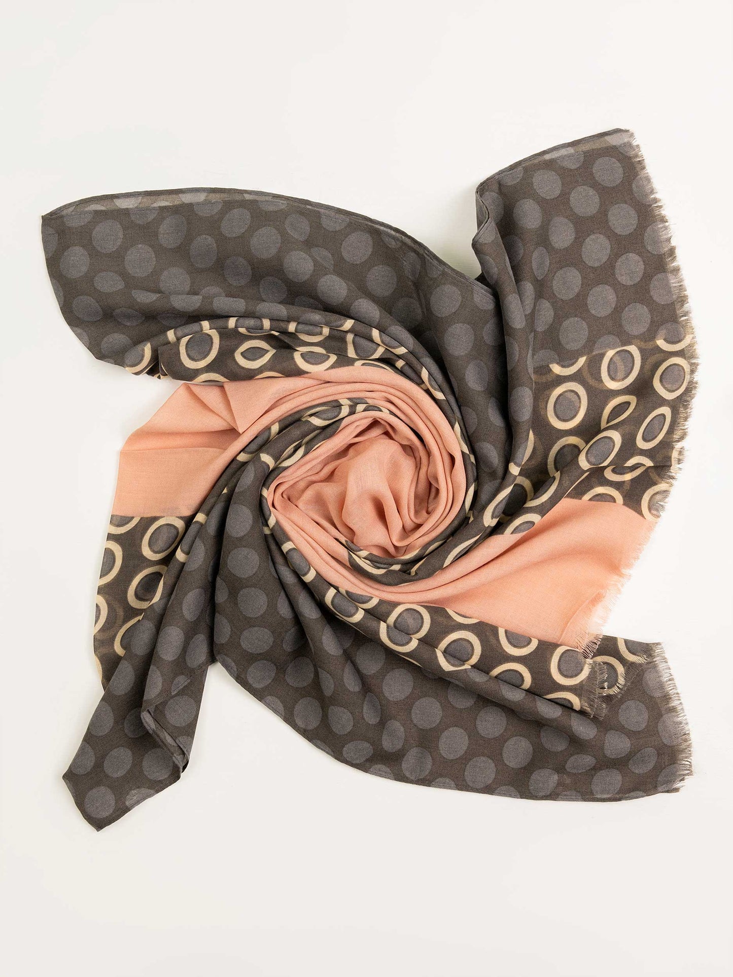 Polkadot Printed Viscose Scarf