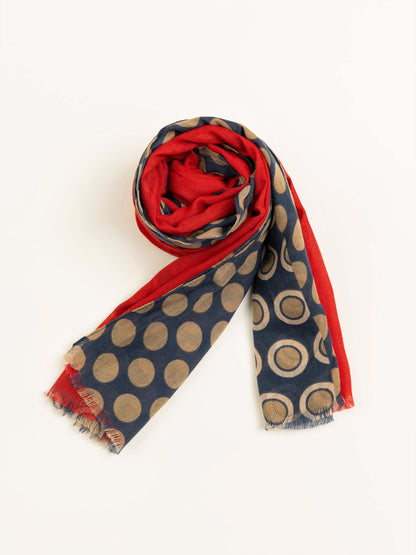 Polkadot Printed Viscose Scarf