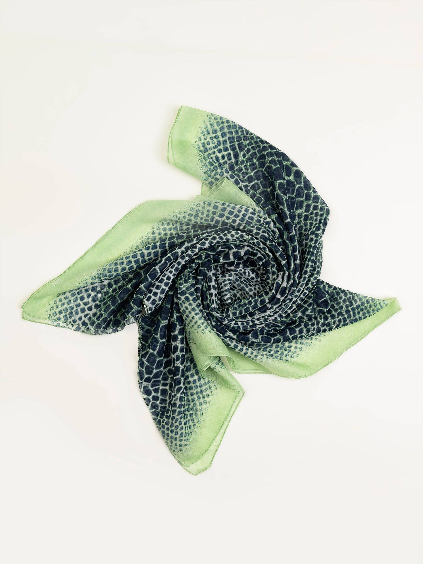 Snake Printed Viscose Scarf