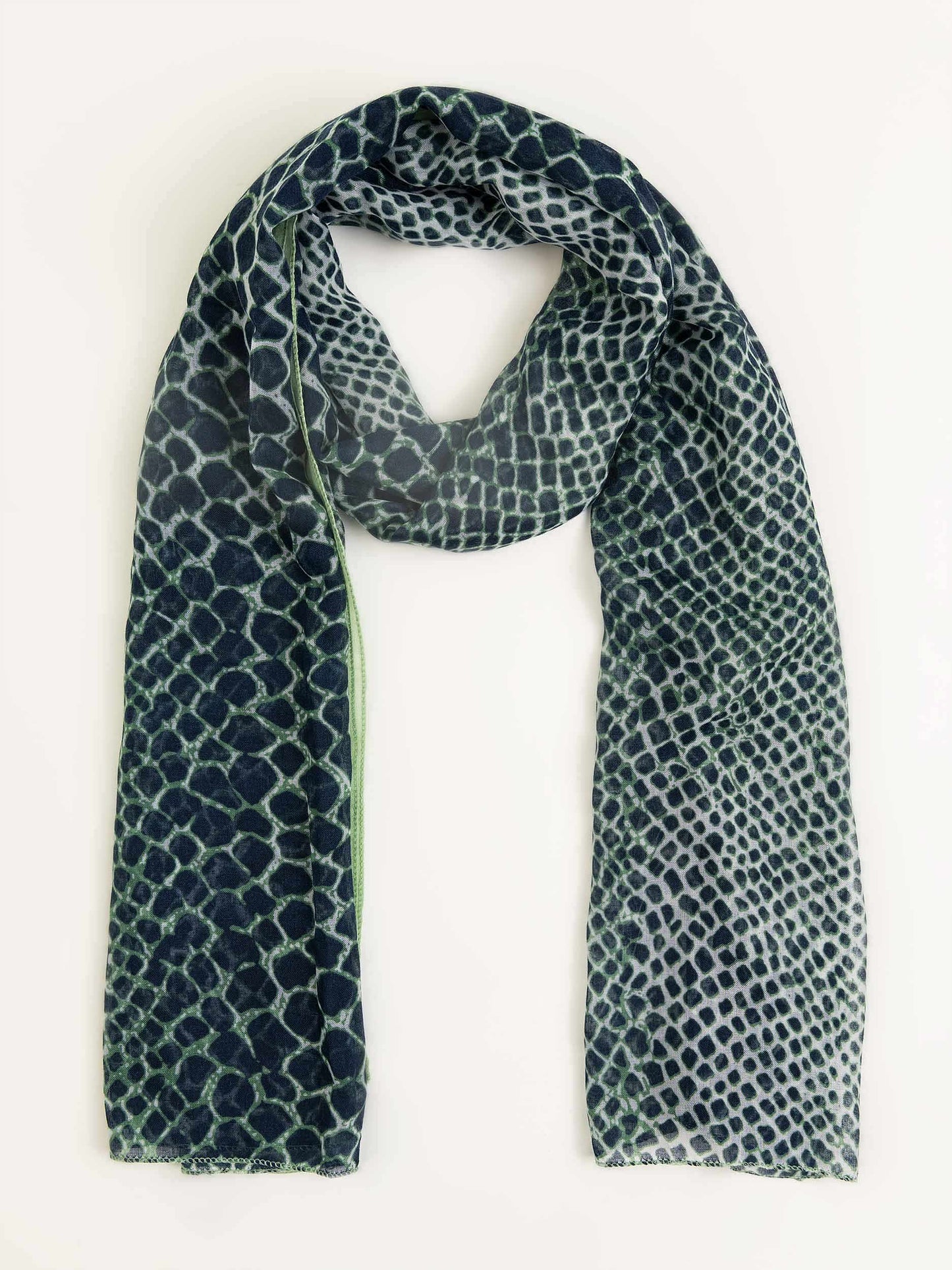 Snake Printed Viscose Scarf