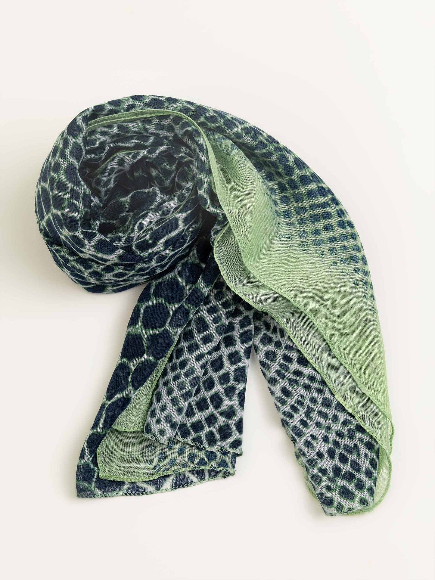 Snake Printed Viscose Scarf