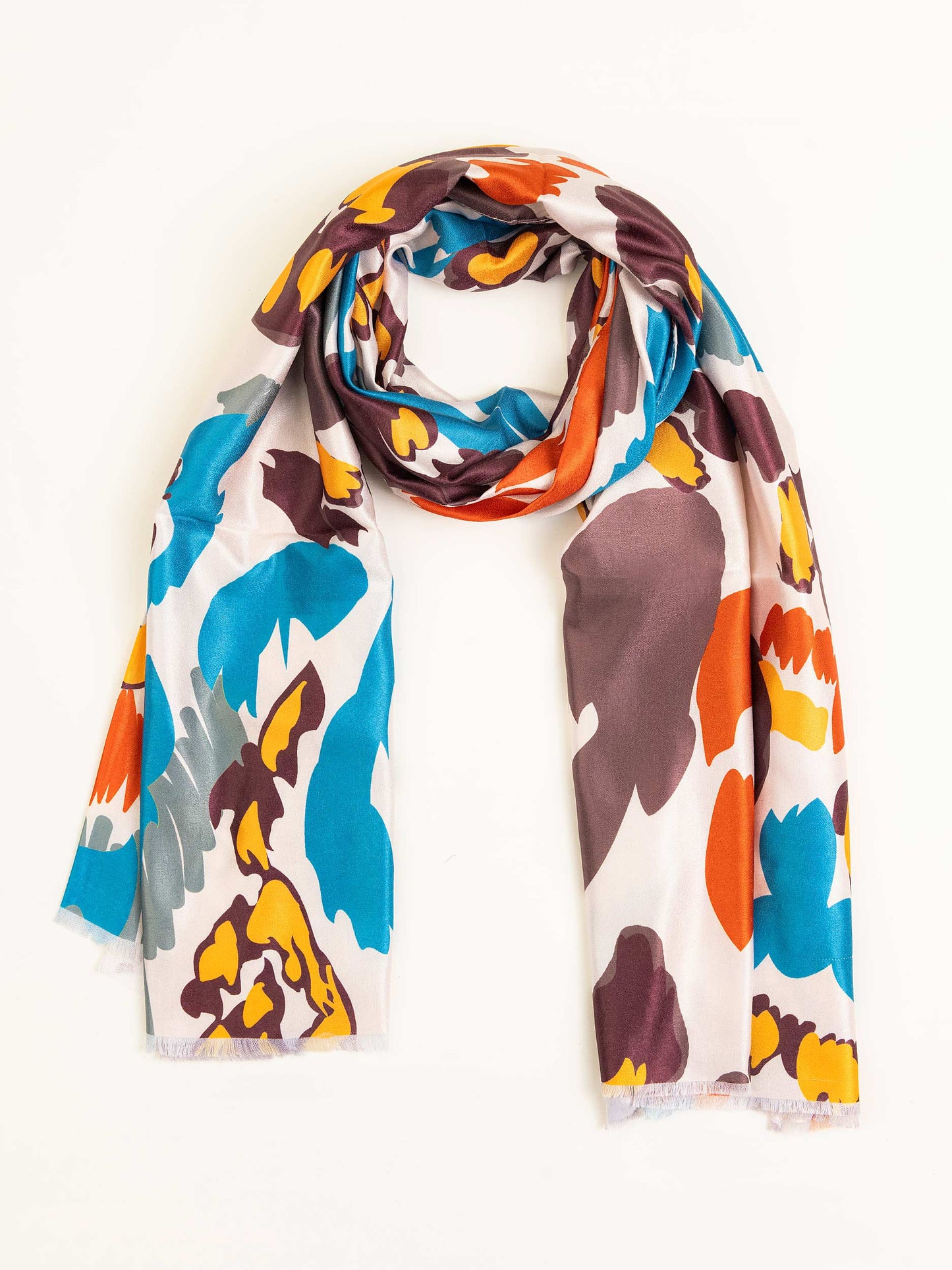 Printed Satin Scarf