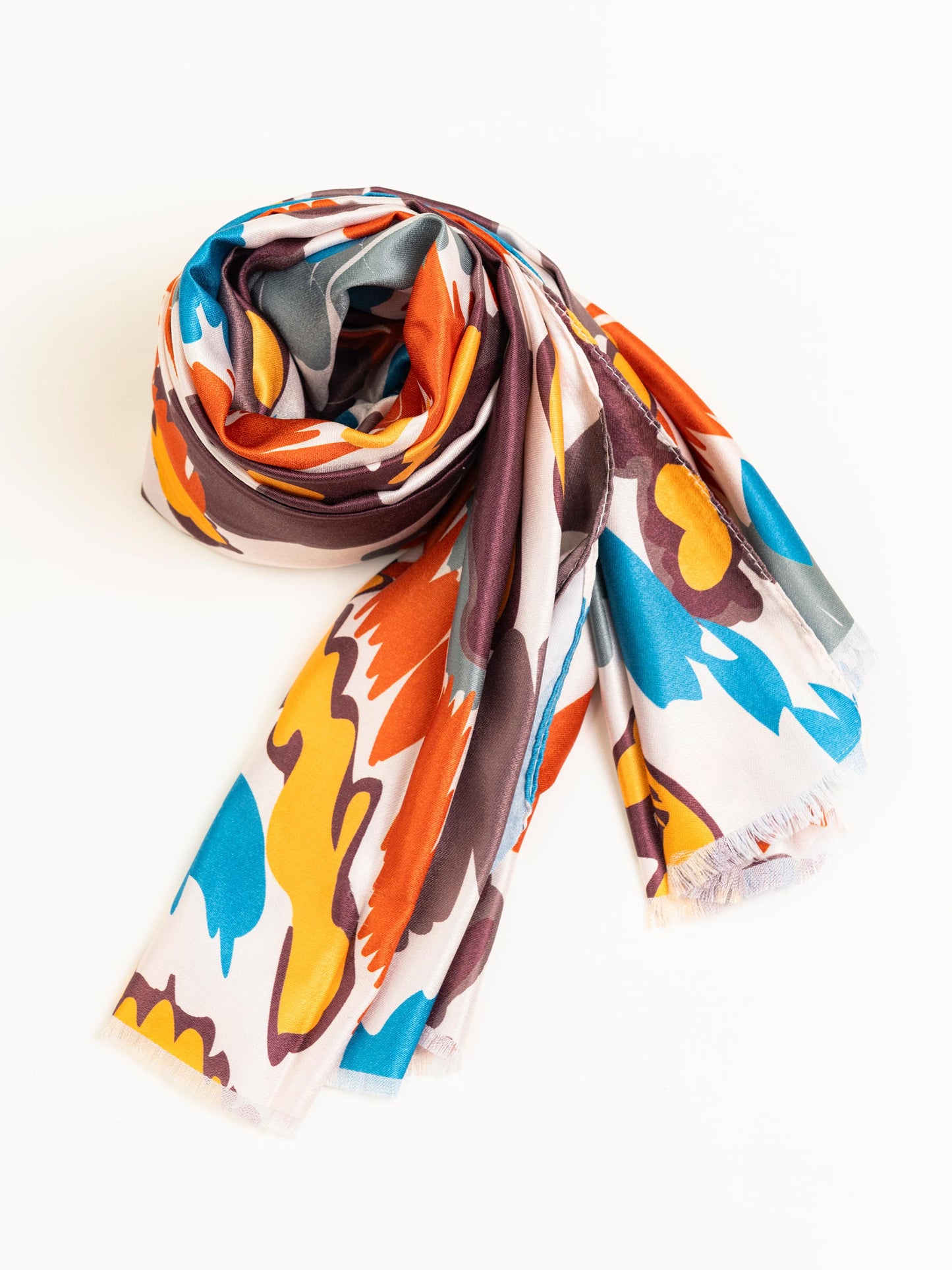 Printed Satin Scarf