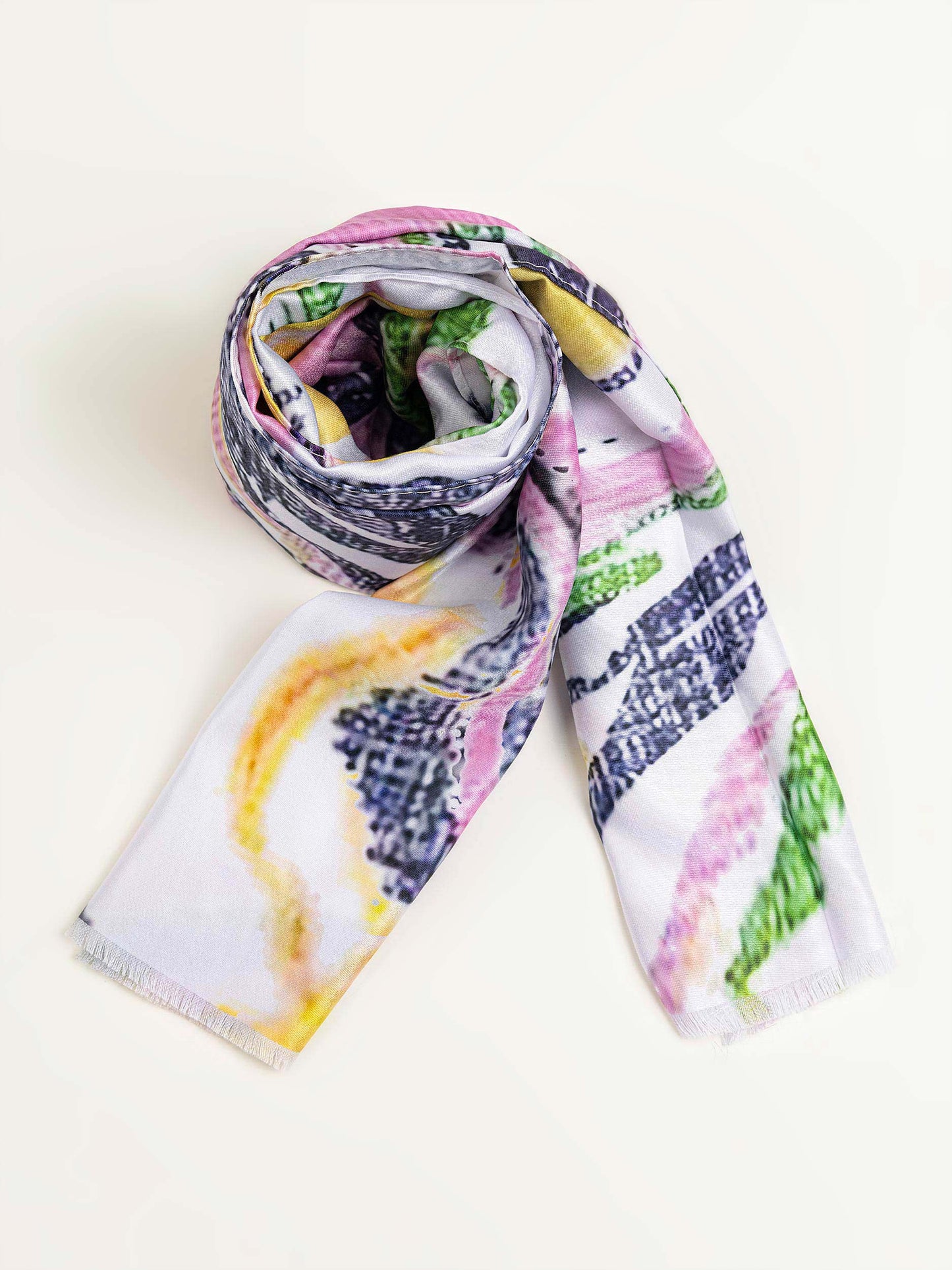 Printed Satin Scarf