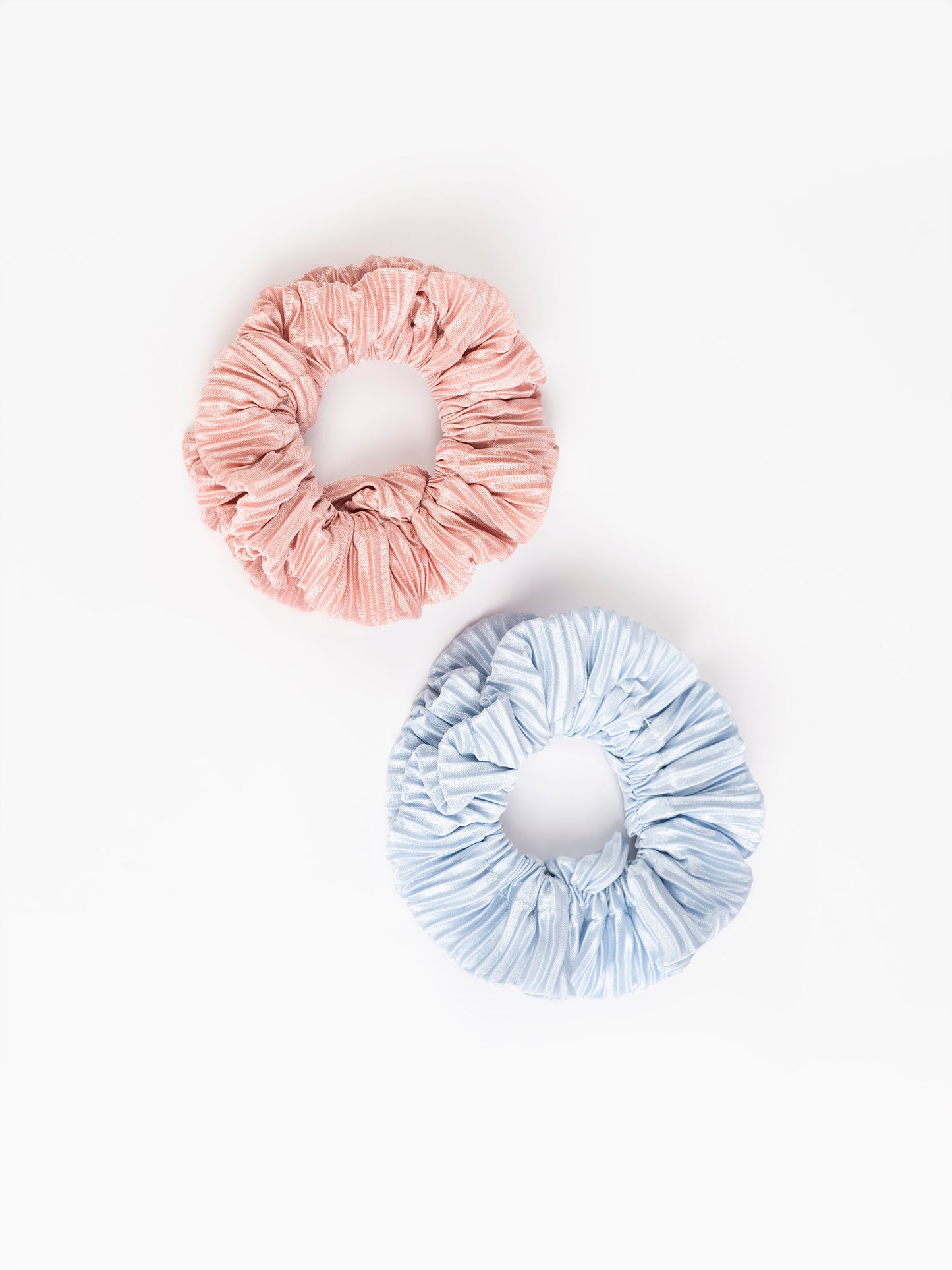 Pleated Hair Scrunchie Set