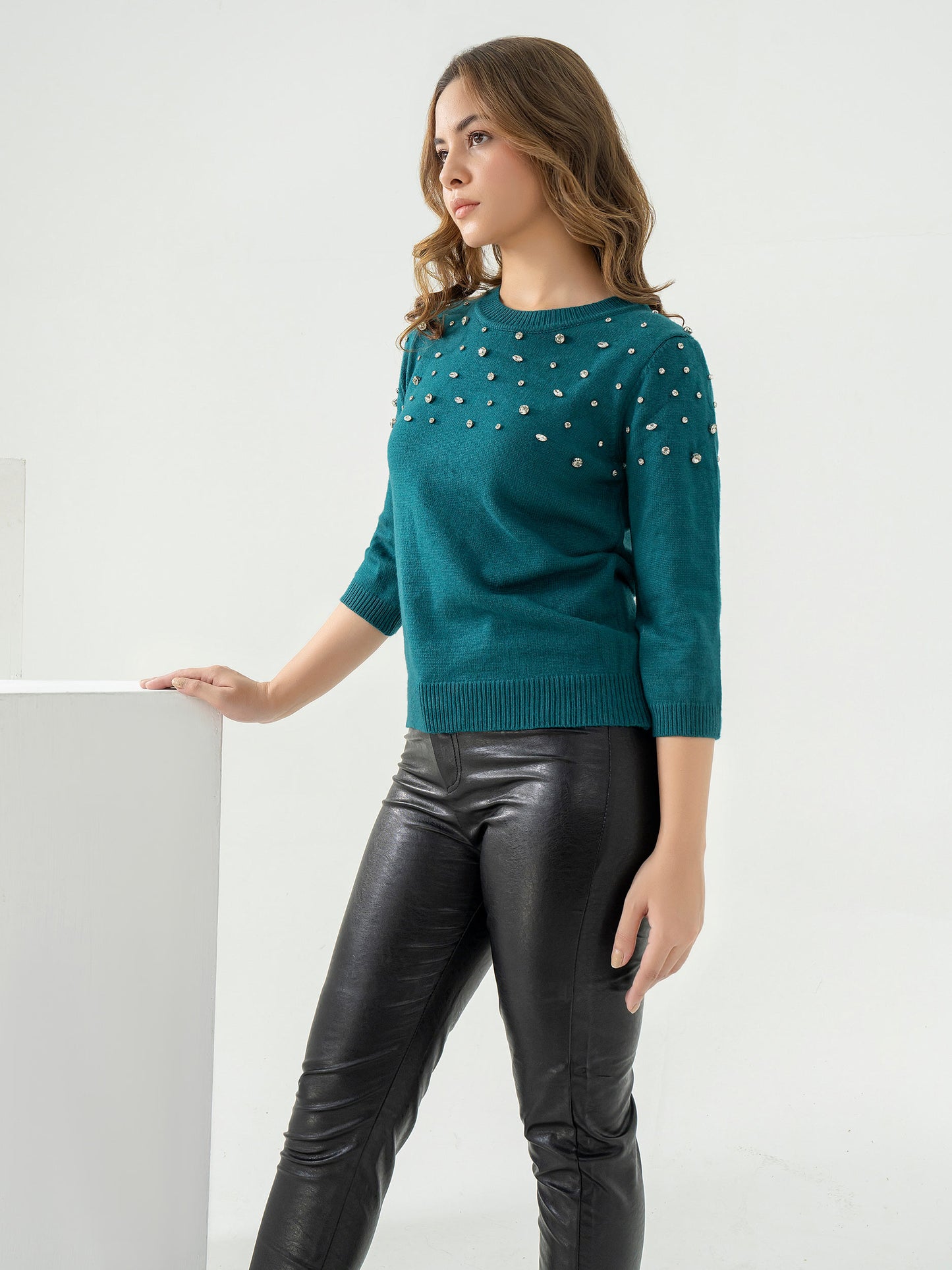 Embellished Sweater