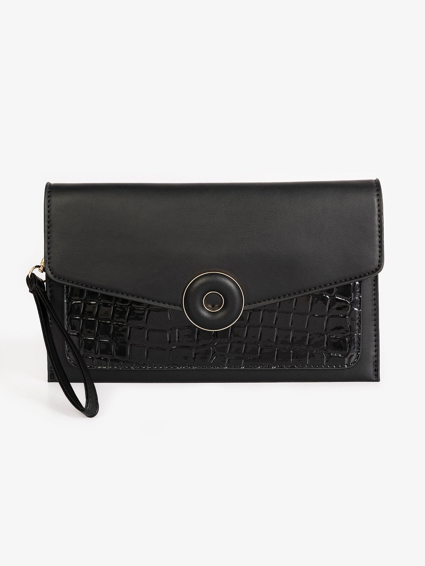 Snake Textured Clutch