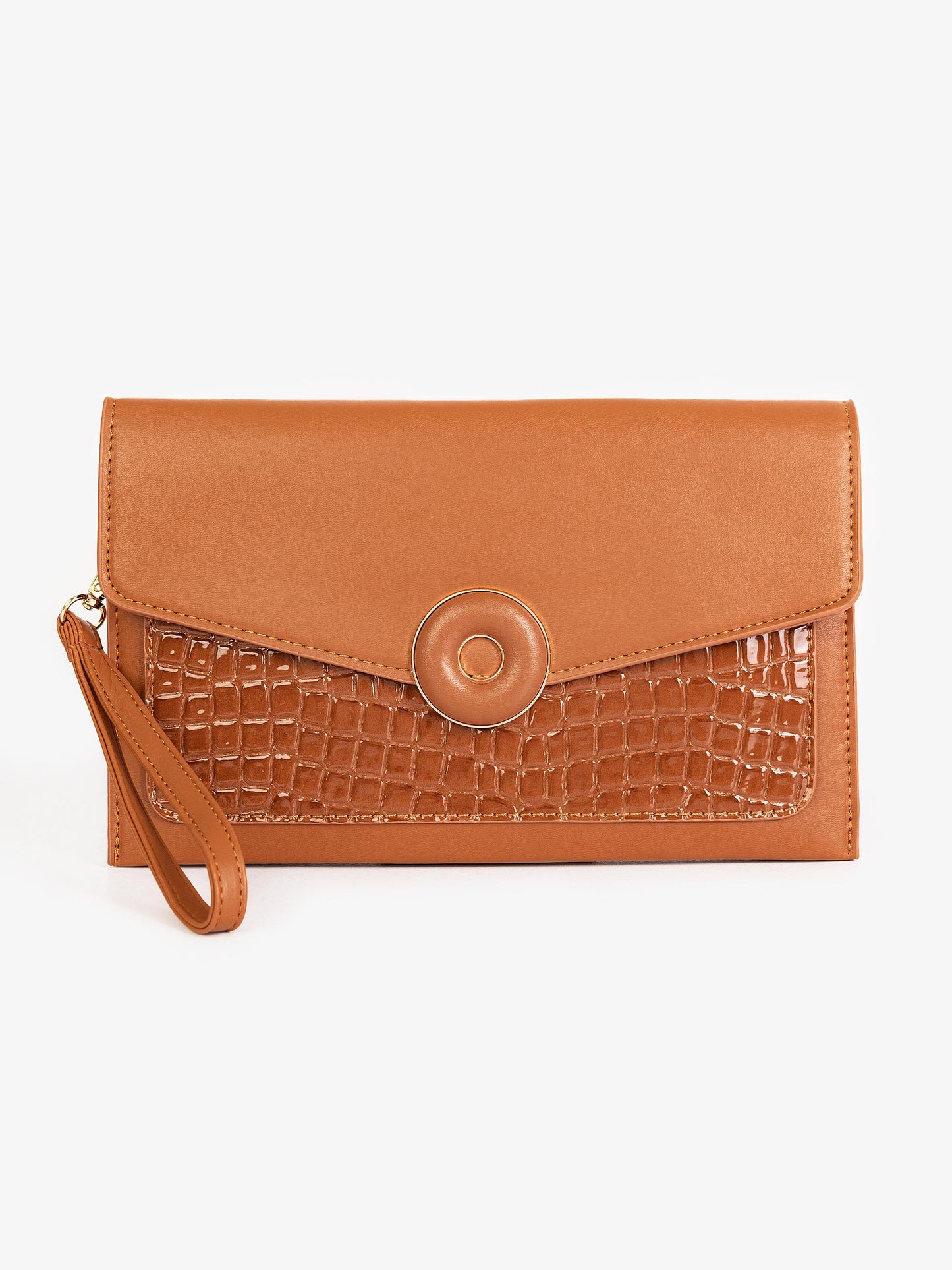 Snake Textured Clutch