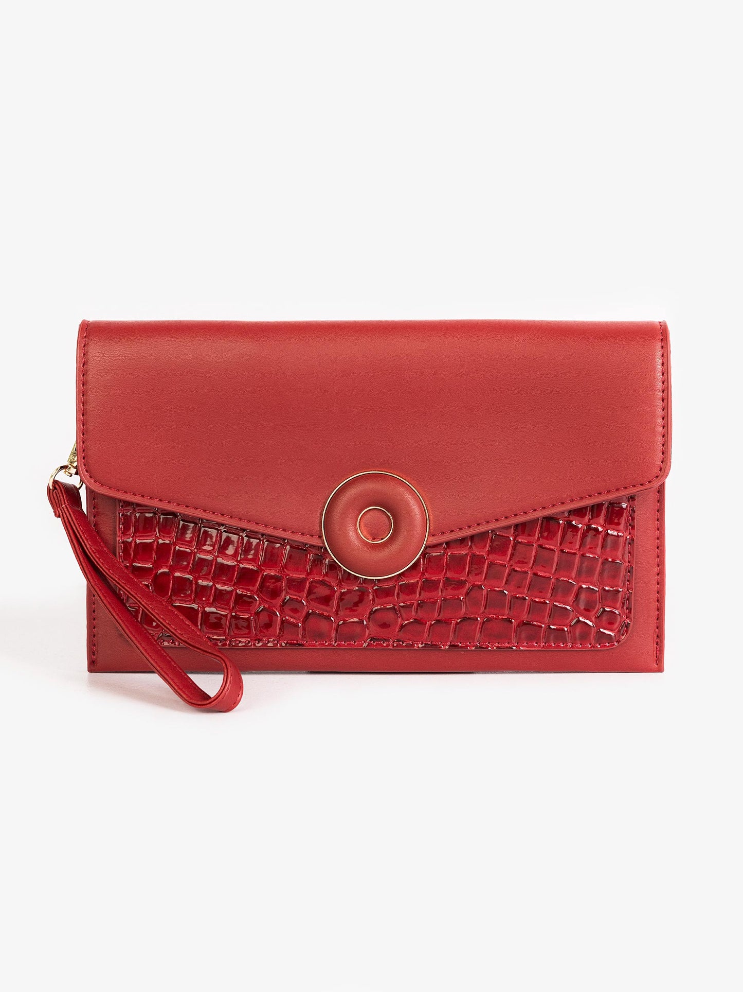 Snake Textured Clutch