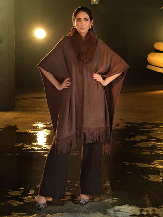 woolen-fur-cape-shawl