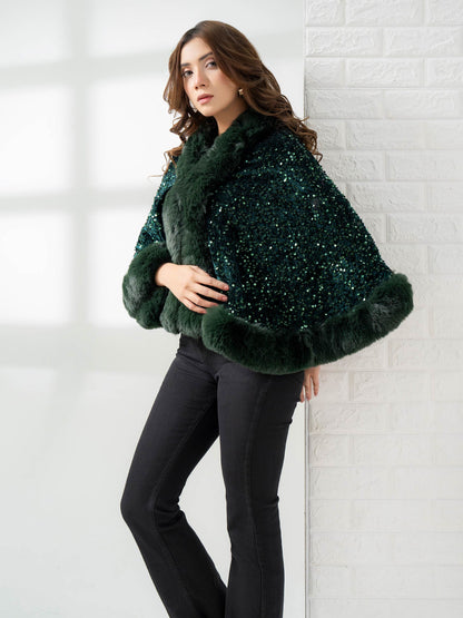 Sequin Cape Shawl