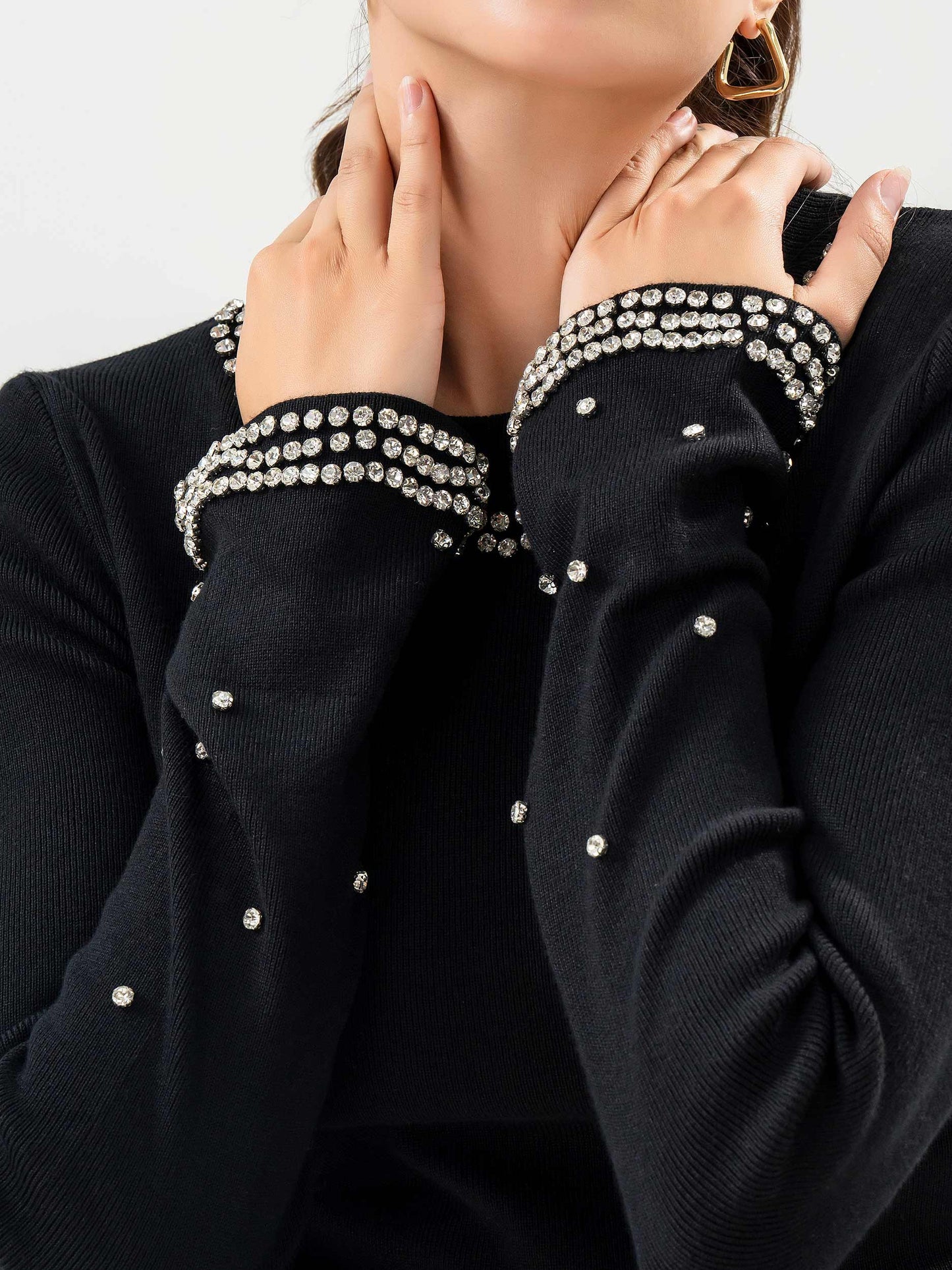 Embellished Woolen Sweater