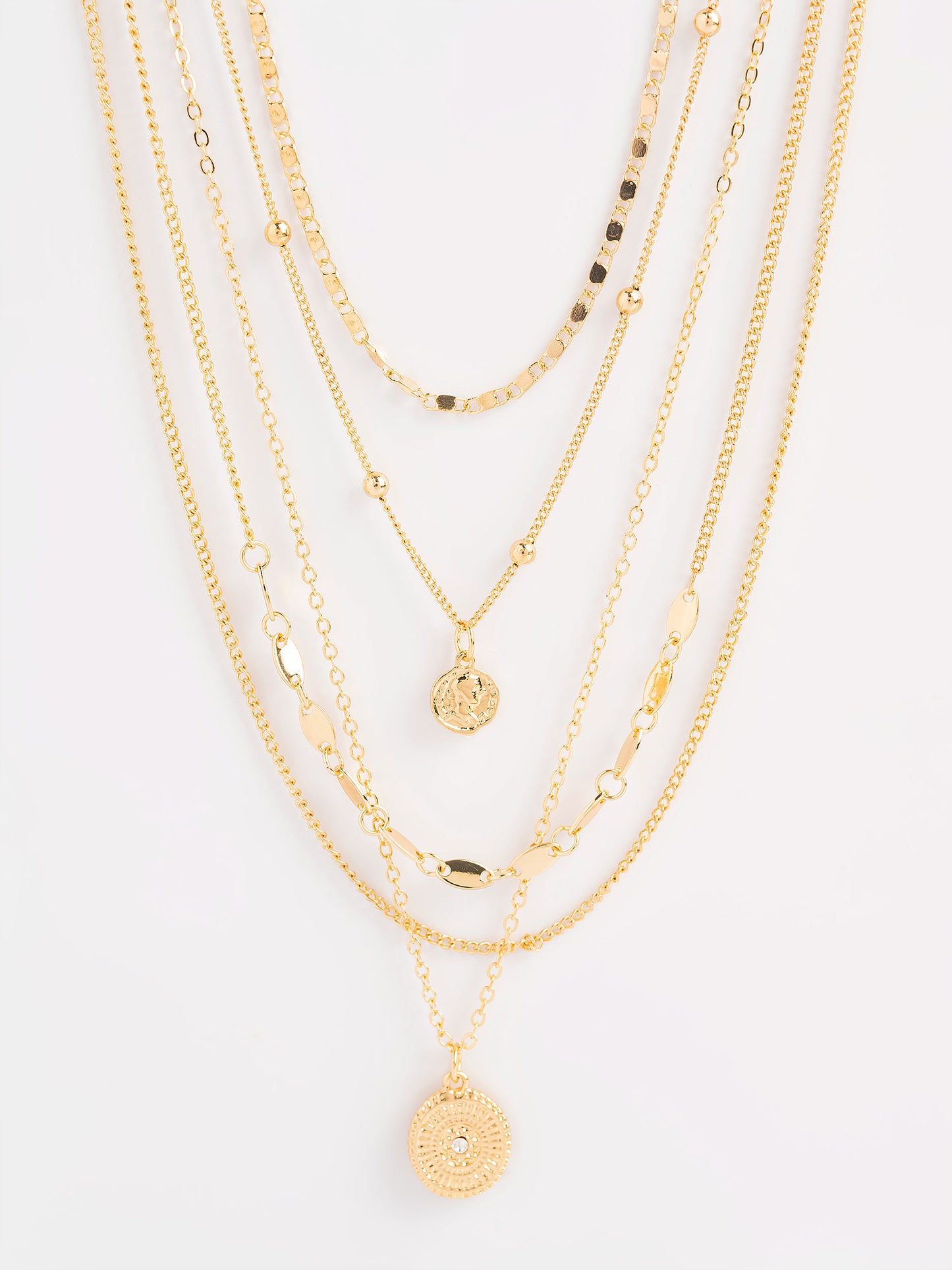 Multi-Layered Charm Necklace