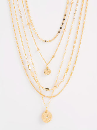 multi-layered-charm-necklace