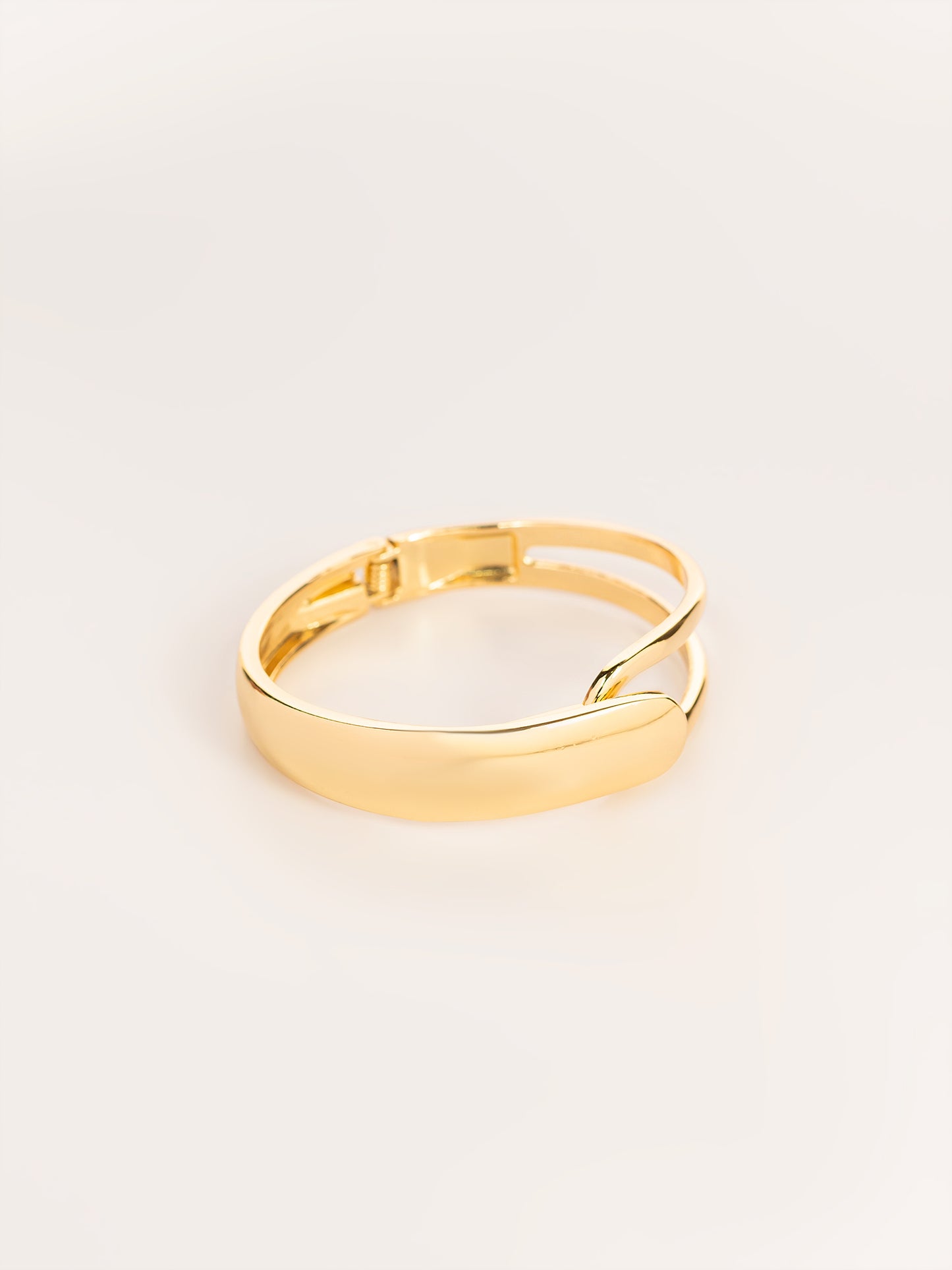 Asymmetrical Gold Bracelet