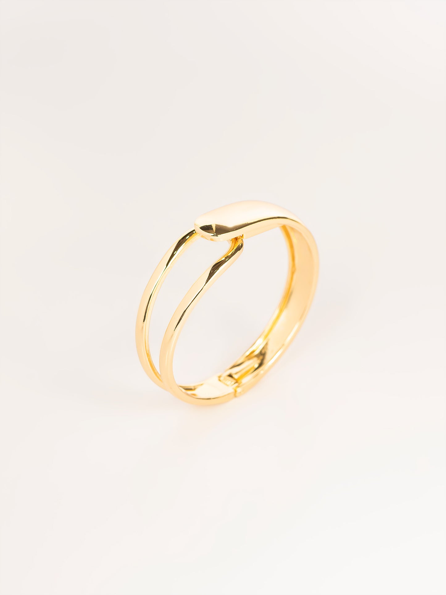 Asymmetrical Gold Bracelet