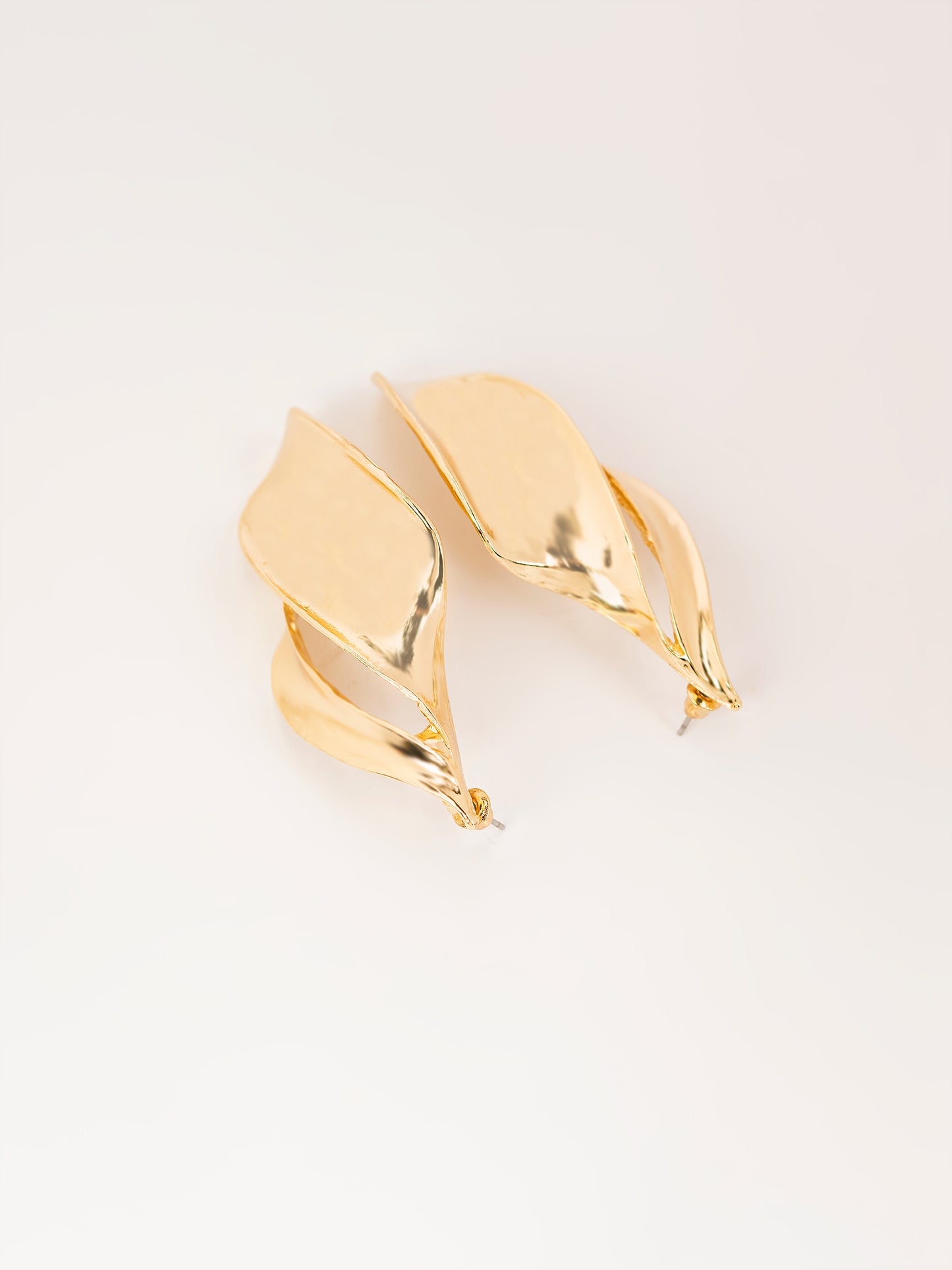 Wavy Gold Earrings