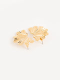 hammered-half-flower-earrings