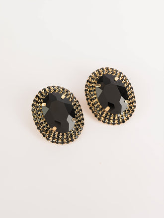 rhinestone-oval-stud-earrings