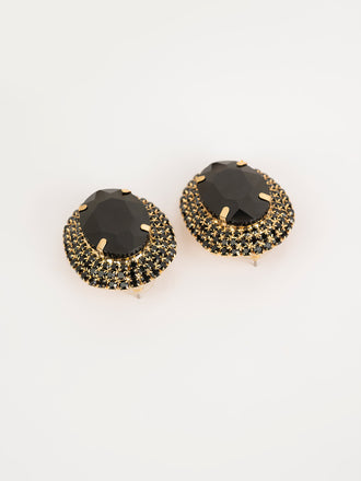 rhinestone-oval-stud-earrings