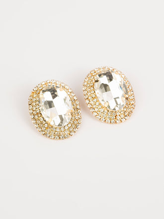 rhinestone-oval-stud-earrings