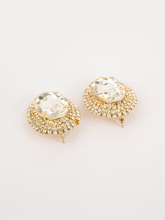 rhinestone-oval-stud-earrings