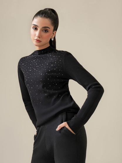 Embellished Woolen Sweater