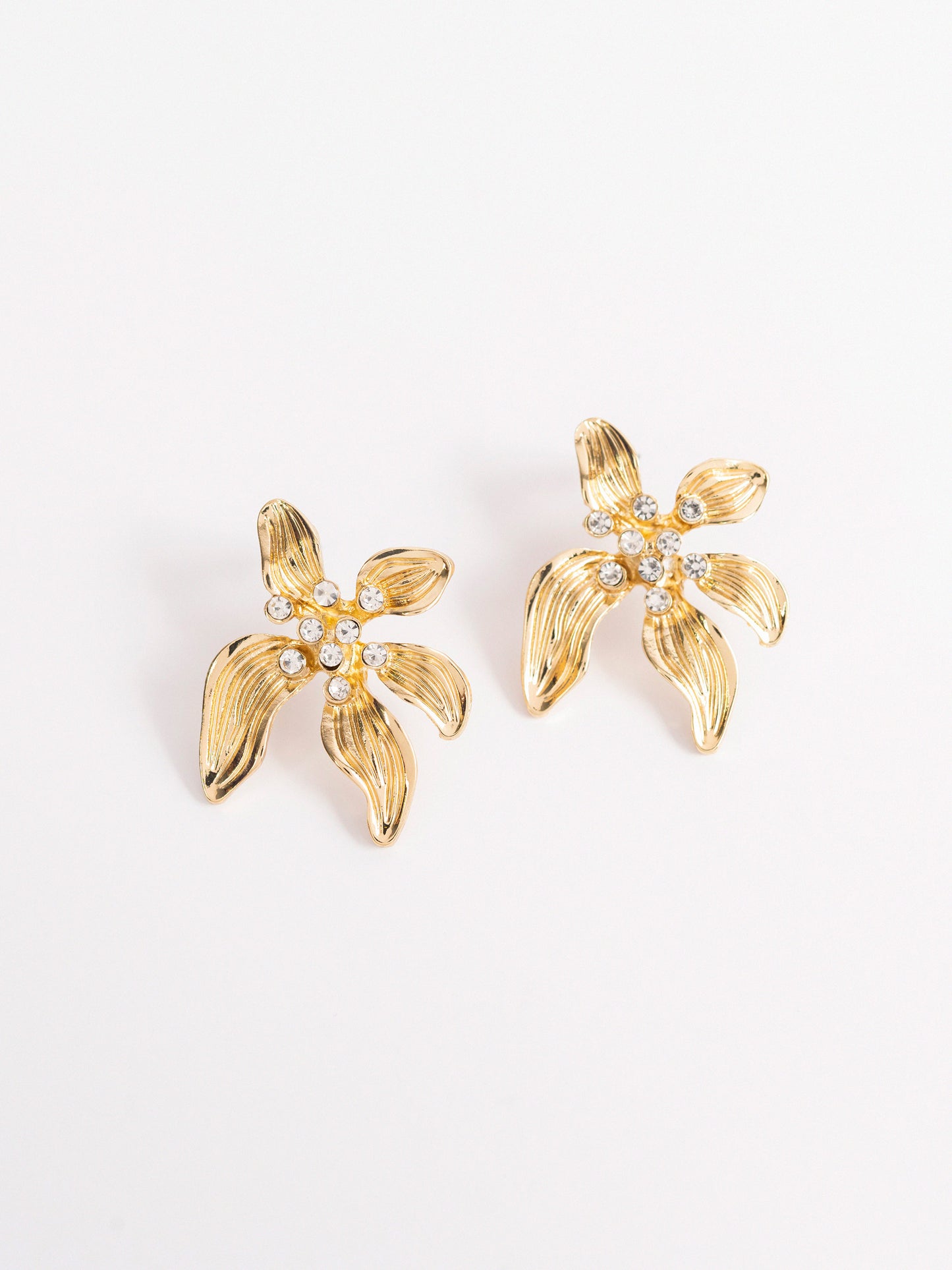 Textured Flower Earrings