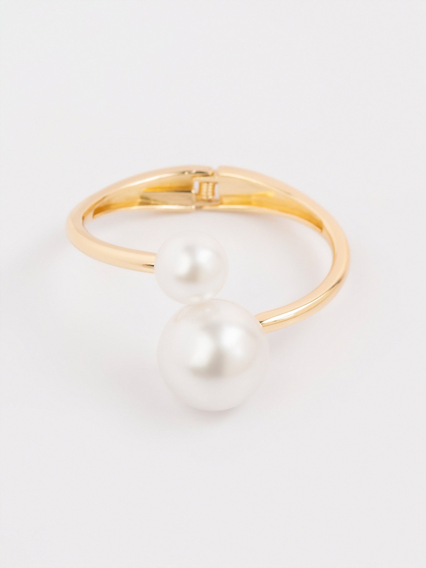 Pearl Cuff Bangle Bracelet