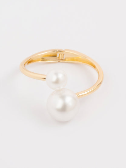 Pearl Cuff Bangle Bracelet