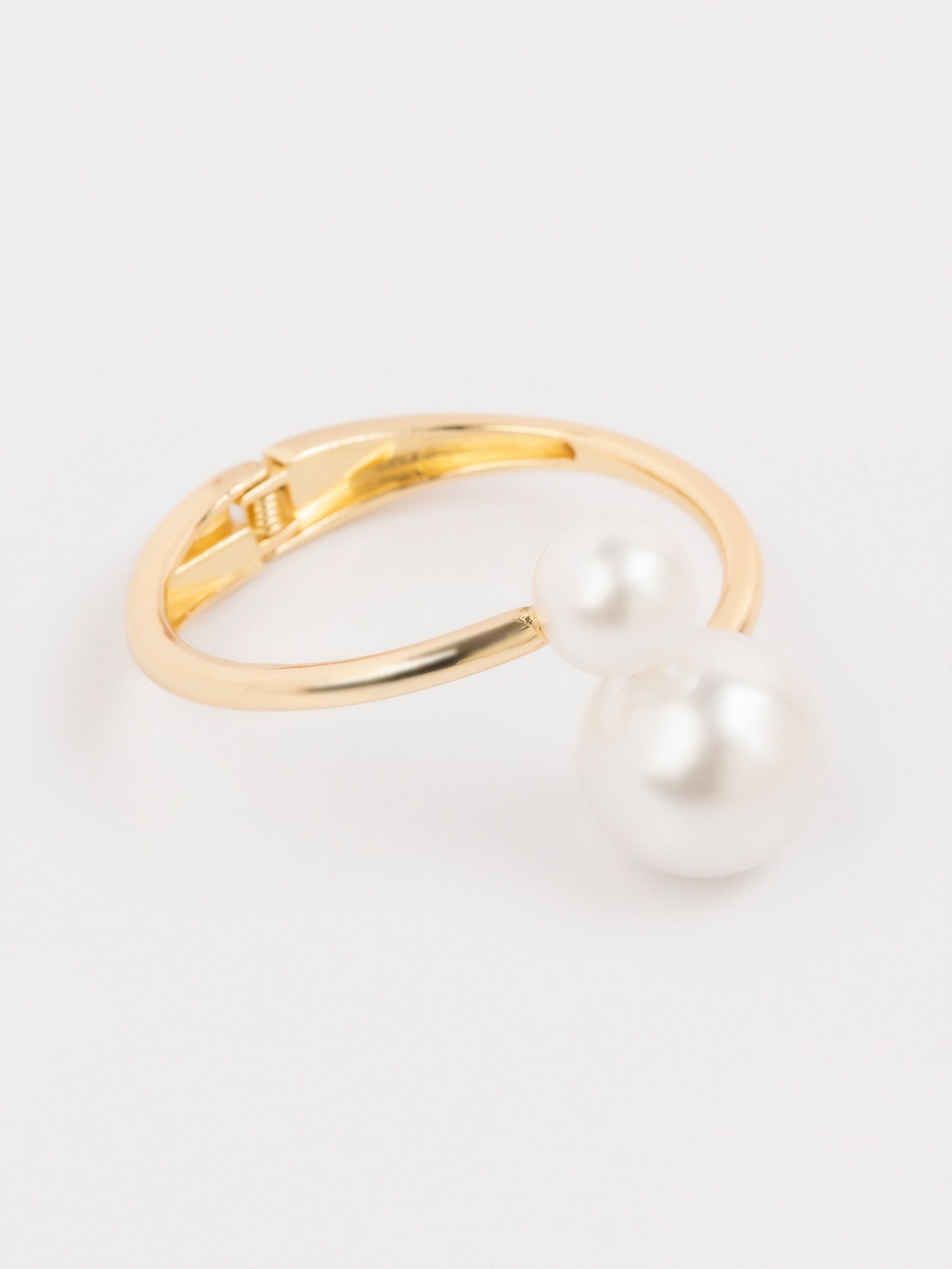 Pearl Cuff Bangle Bracelet