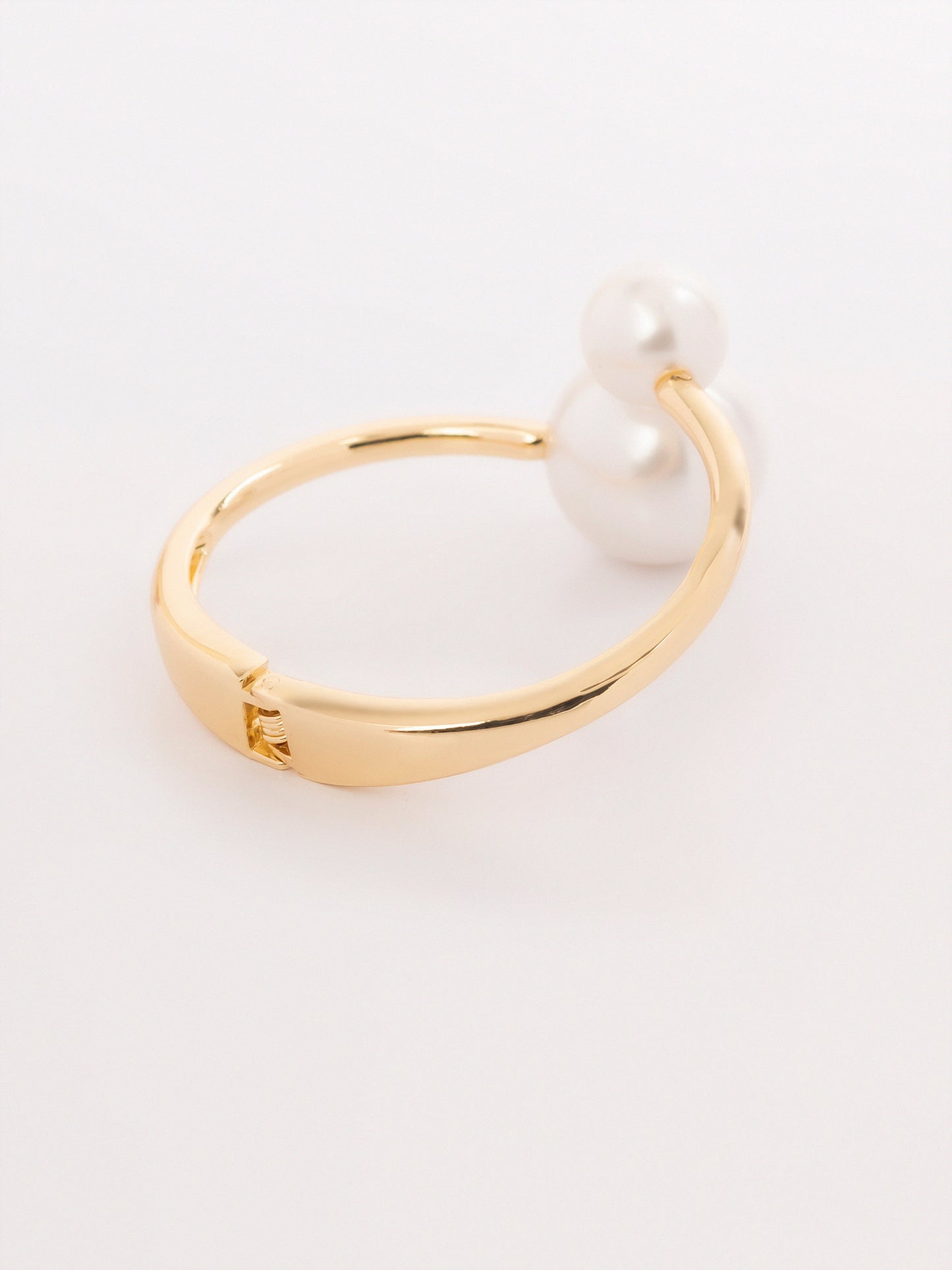 Pearl Cuff Bangle Bracelet