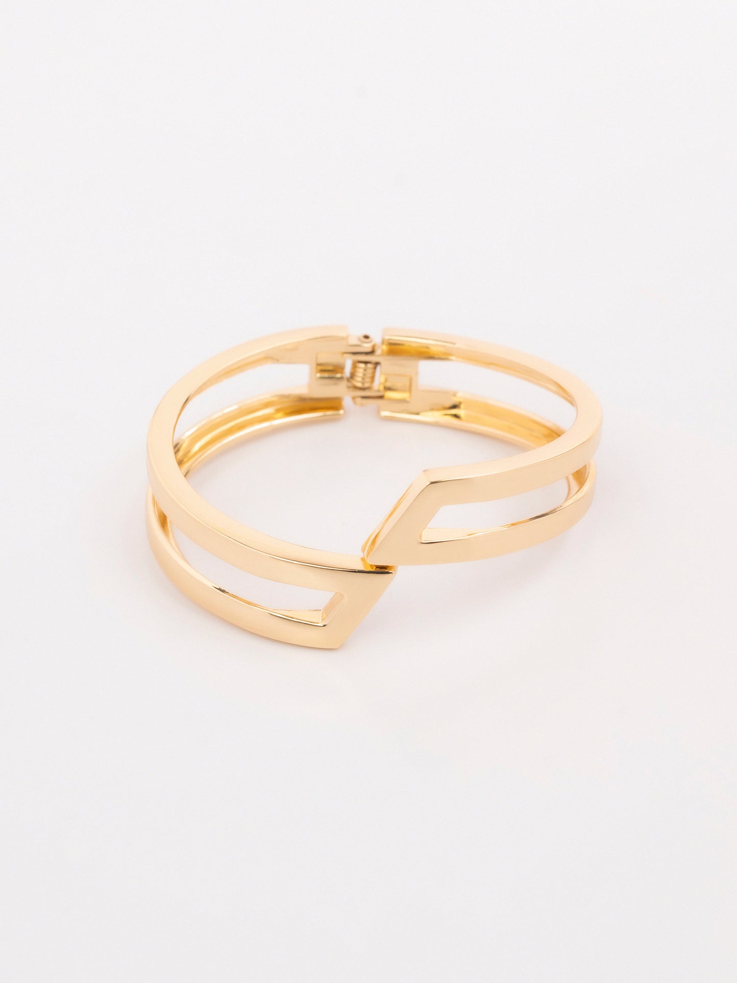 Geometric Cuff Bangle Bracelet