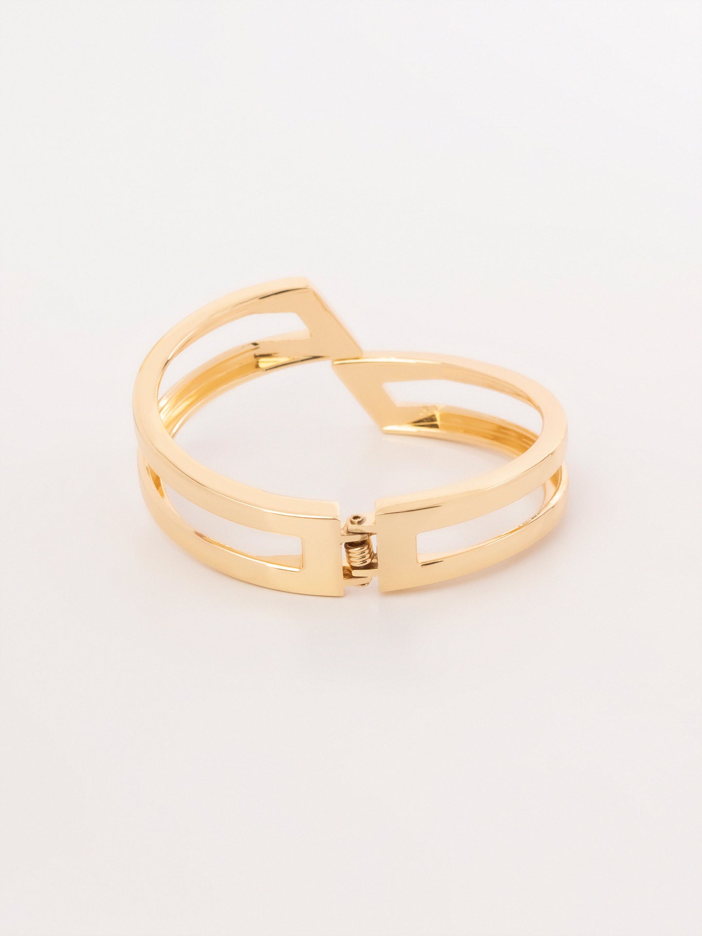 Geometric Cuff Bangle Bracelet