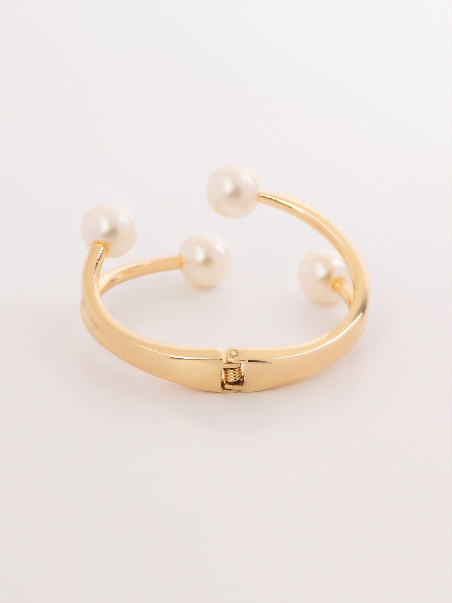 Pearl Cuff Bangle Bracelet