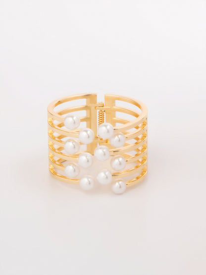 Pearl Cuff Bnagle Bracelet