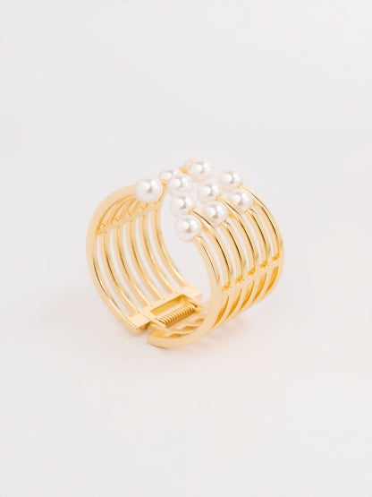 Pearl Cuff Bnagle Bracelet