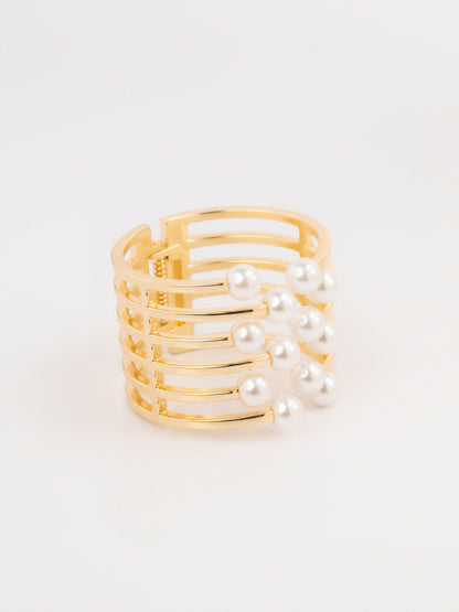 Pearl Cuff Bnagle Bracelet