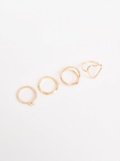 Heart Ring Set