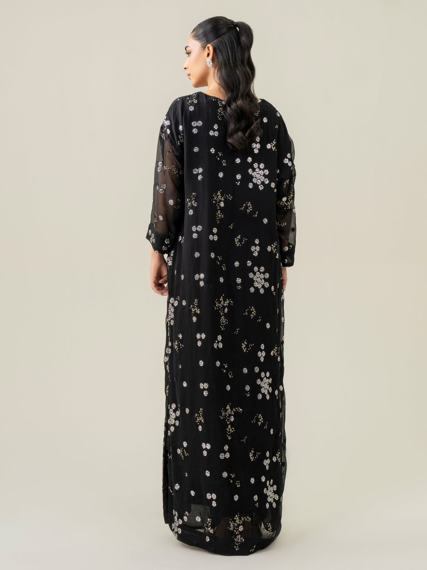 Chiffon Kaftan-Embroidered (Pret)